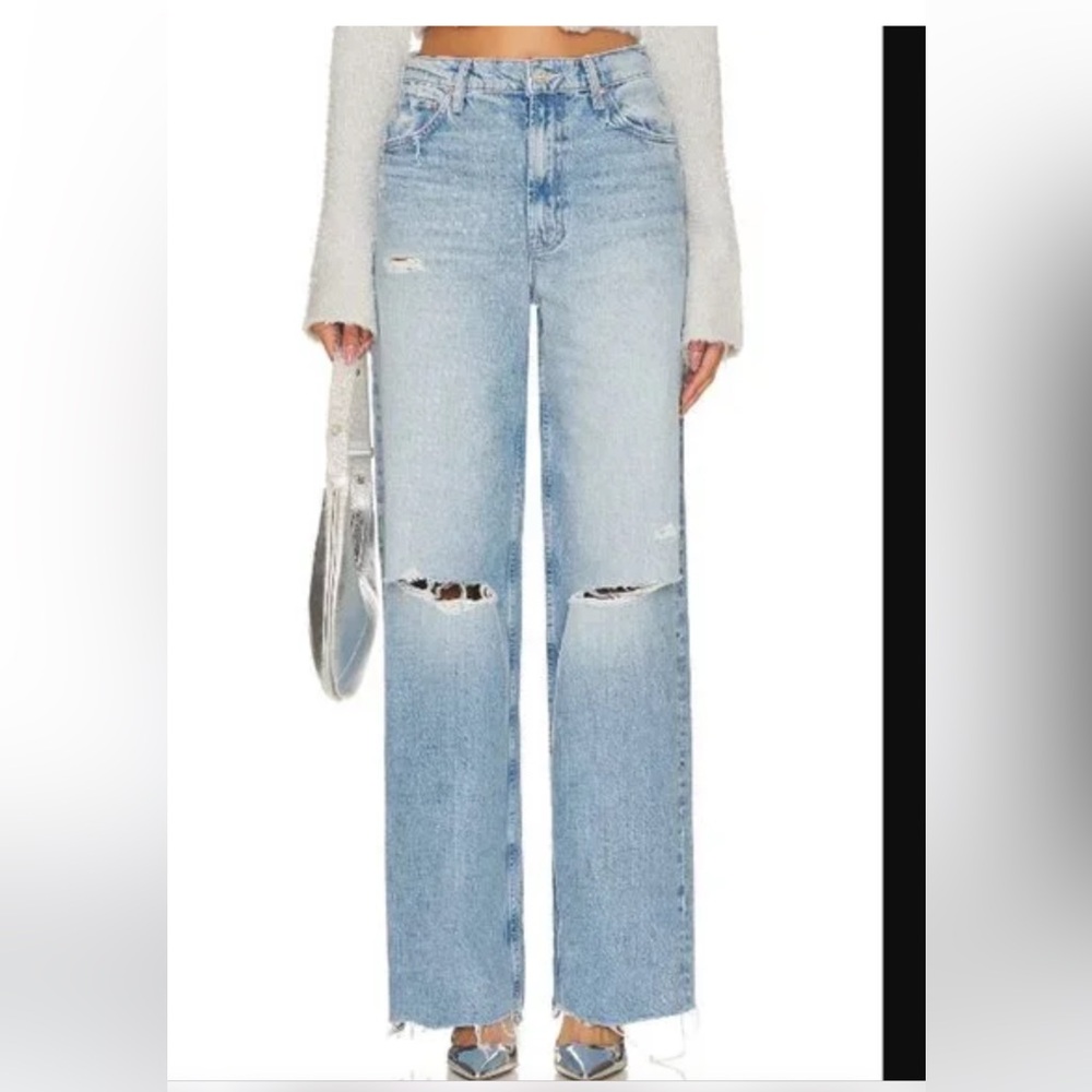 Classic Light Blue Distressed Women's Jeans